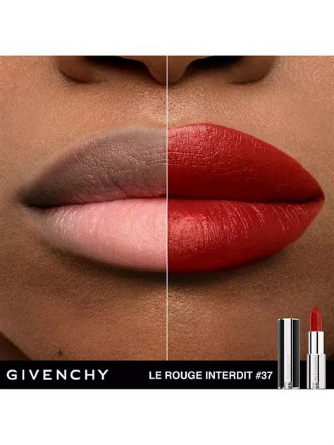 givenchy rouge grainé|givenchy le rouge interdit lipstick.